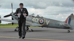 Spitfire over Carlisle Airport