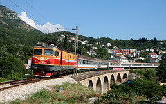 Trains in Montenegro