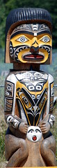 TOTEM NATIVE "FIRST NATIONS" ART CARVING