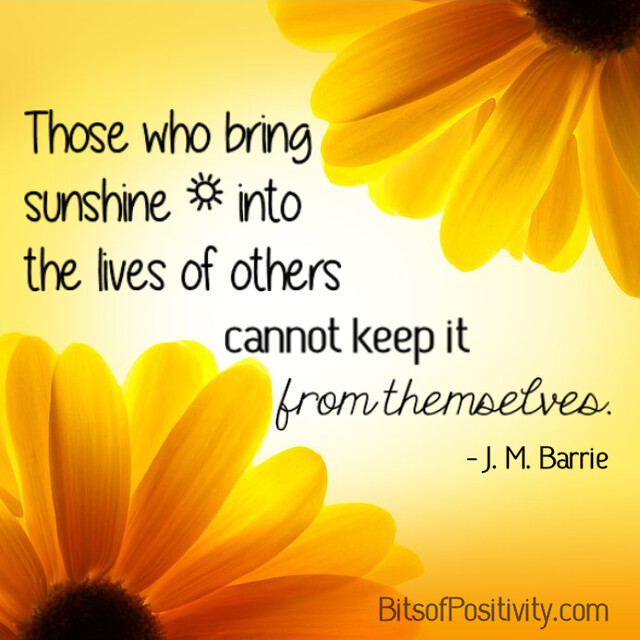 "Those Who Bring Sunshine" Word Art Freebie