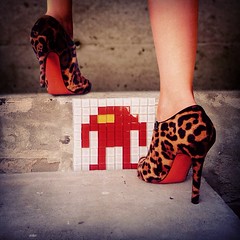 #pecas  #tileart #art #mosaic #fashion #louboutin #leopard #urban #graffiti #booties #stilettos #christianlouboutin