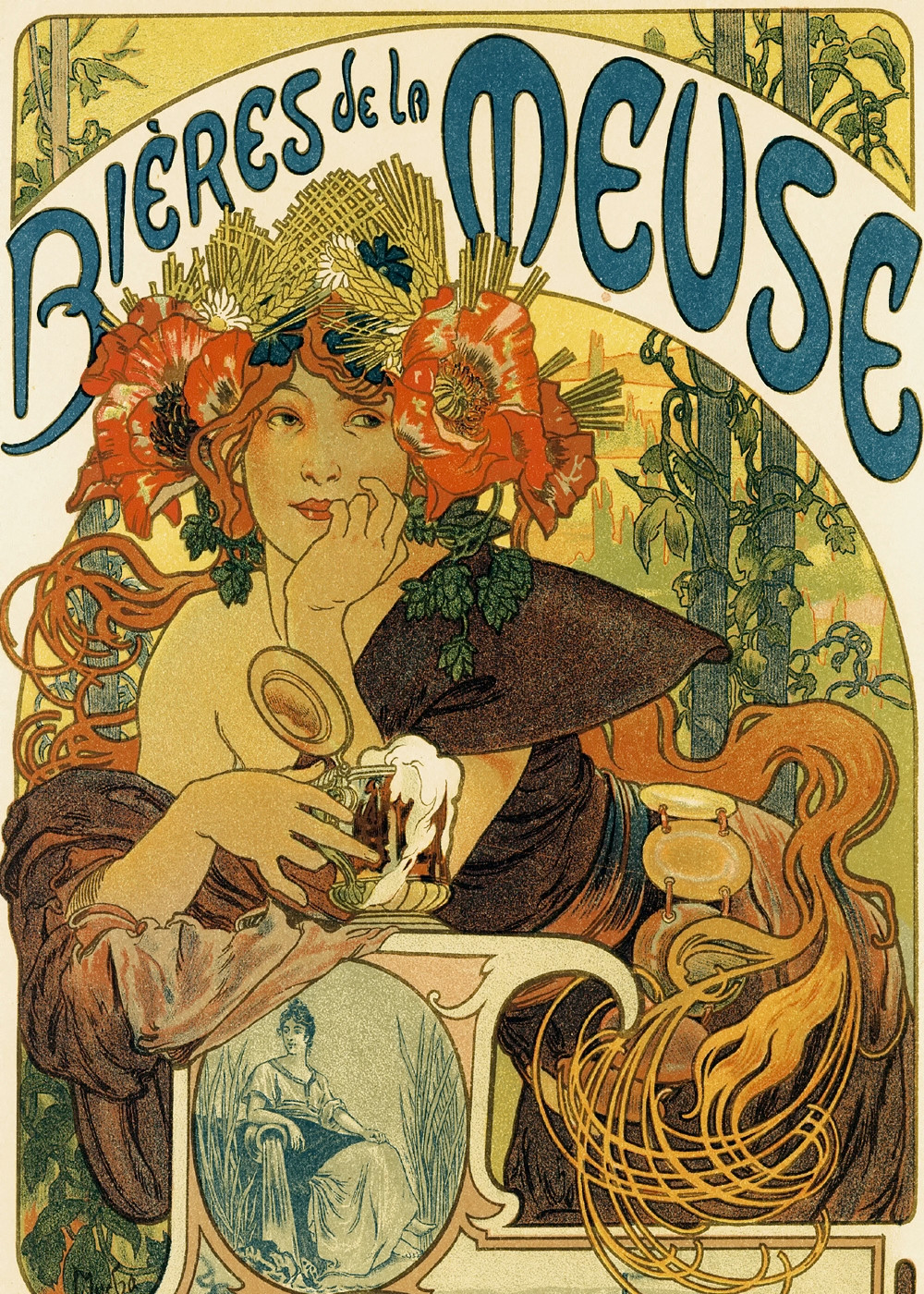 Bières de la Meuse by Alphonse Mucha