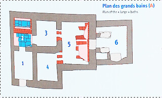 Plan des bains de la forteresse