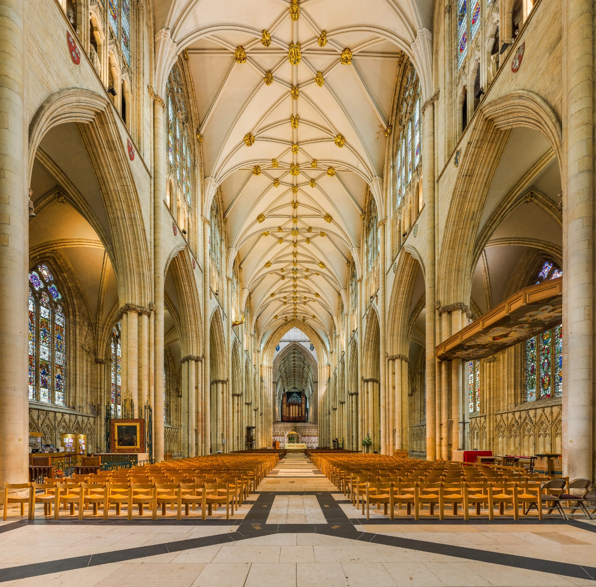 The nave of York Minster, David Iliff