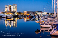 The Barbican Habour Area At Night, Plymouth
