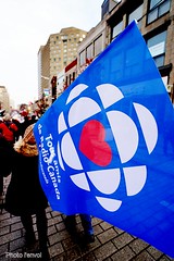 Manifestation Radio-Canada