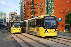 Manchester Stadtbahn 2000 und 2014