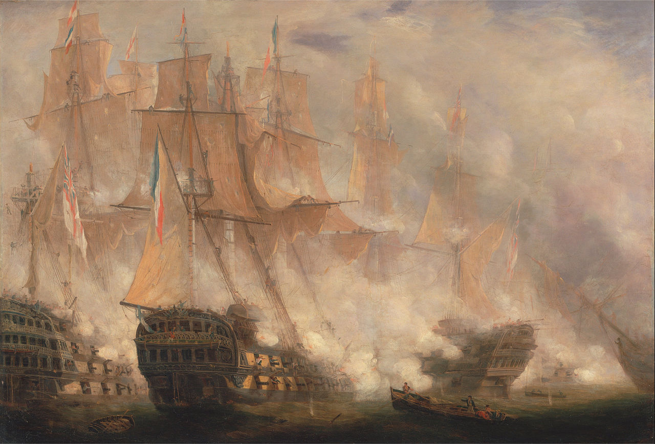 The Battle of Trafalgar by John Christian Schetky, 1841