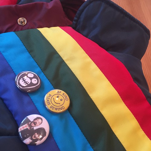 Super-Friendly Rainbow Puffer Vest