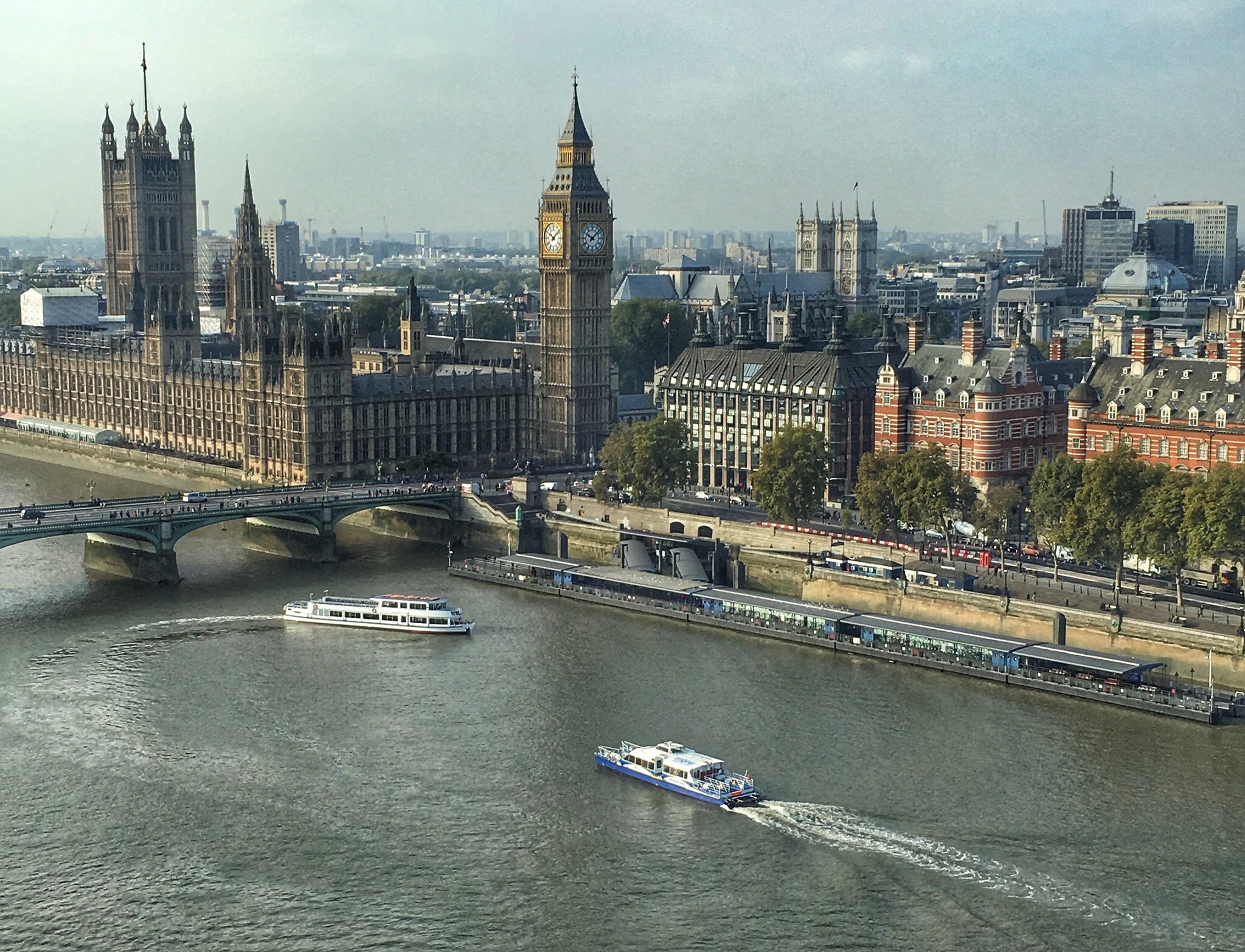 London Westminster from London Eye