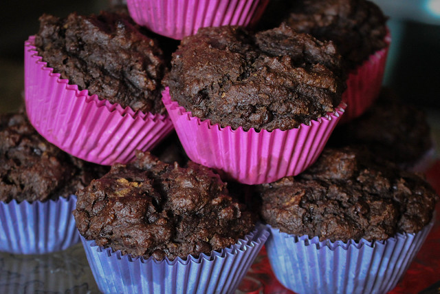 Trickster Treat Double Chocolate Muffins