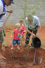 151227 - Crianças plantando árvores