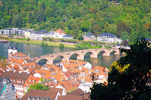 Alte Brücke from the Castle, Heidelberg
