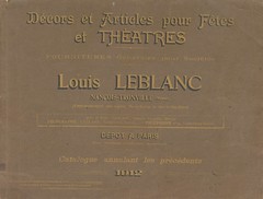 Articles pour fêtes et théatres (1912)