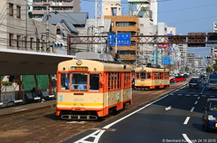 Matsuyama Straßenbahn 1998 und 2015