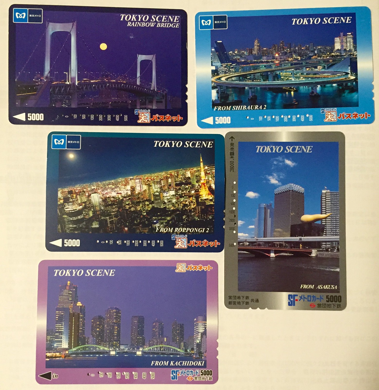 SF Metro Card, Passnet, SFメトロカード、パスネット