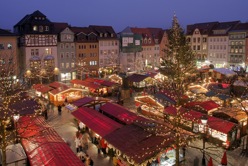 Christmas market in Jena, Thuringia, Germany. Credit Rene Schwietzke