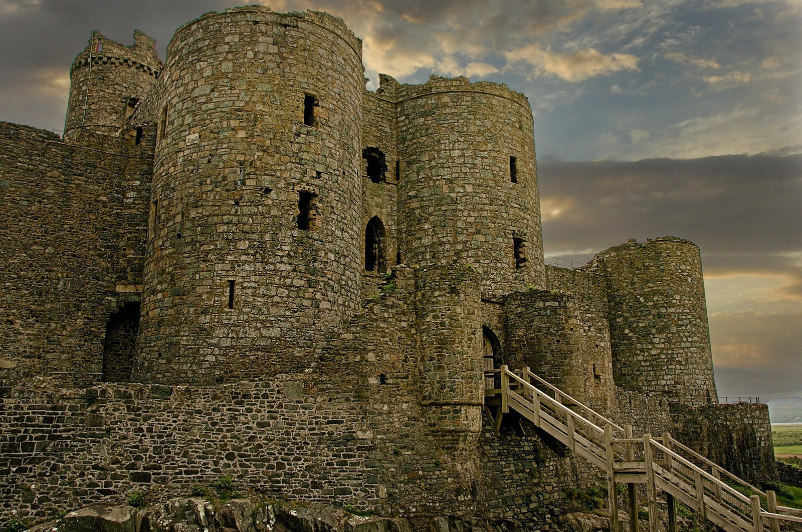 Harlech Castle. Credit Gouldy, flickr