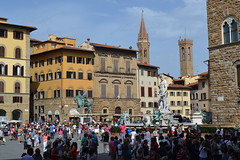 Loggia dei Lanzi & Piazza della Signoria, Florence.