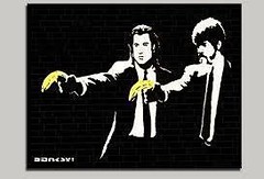 " Pulp Fiction " 2004 by Banksy  / POPular ART / Street Art / Graffiti