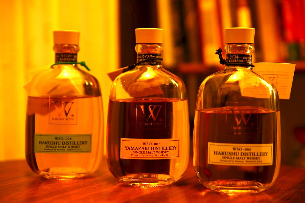 Suntory Whisky Shop 大阪店限定販售威士忌，白州WSO-006、山崎WSO-007