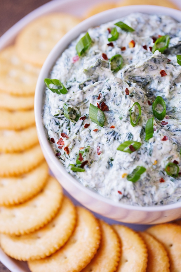 3-Ingredient Spinach Green Onion Dip - the easiest dip ever! Just 3 simple ingredients but it's soo good! #dip #greenoniondip #spinachdip | Littlespicejar.com