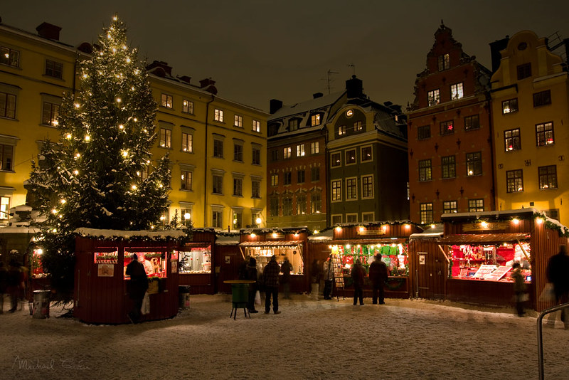 Christmas market in Stockholm Old Town, Sweden
