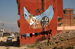 streetart and graffiti in kathmandu