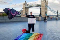 No Pride in War - vigil against militarism in London Pride
