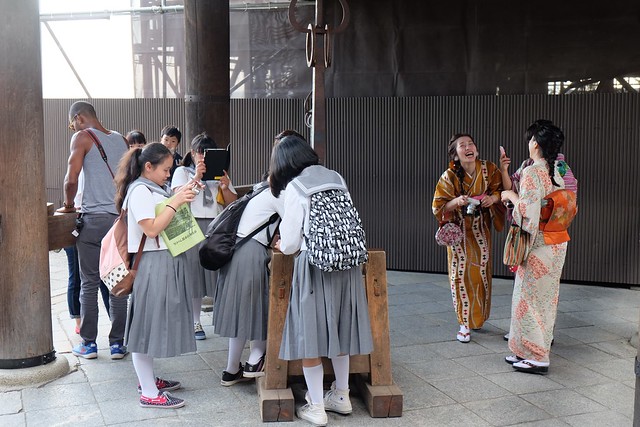 Japanese ceremonial dress and japanese schoolgirls