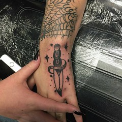 Burdell keeping things clean with this handjob. See more on Instagram @burdman_tattoos  SLC Ink Tattoo 1150 South Main Street Salt Lake City, Utah (801) 596-2061 slcinktattoo@gmail.com www.slctattoos.com   #slc #dagger #daggertattoo #tattoo #slcink #utaht