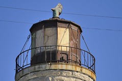 Lamp/lens housing, Burlington Bay Canal Main Lighthouse, Lake Ontario Shoreline, Hamilton, Ontario