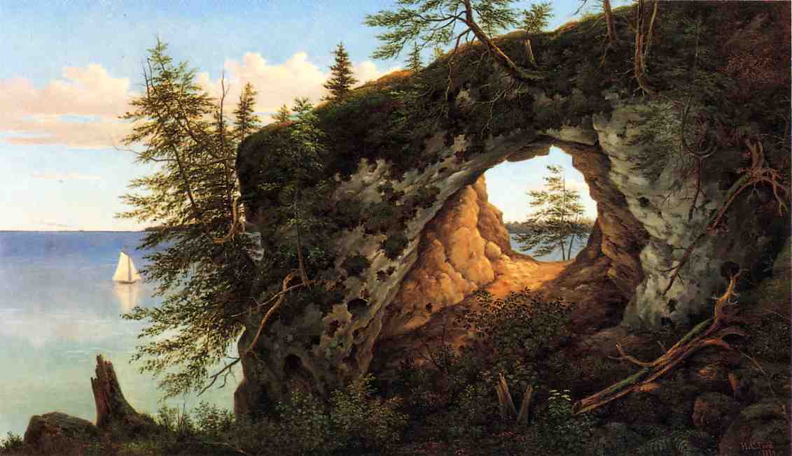 Fairy Arch, Mackinac Island by Henry Chapman Ford, 1874