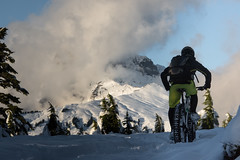 Garibaldi first snow and Paul Ridge Fat Bike ride Nov 3 2015