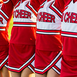 Group of Cheerleaders in a Row