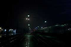 Night&snow. Ryazan station