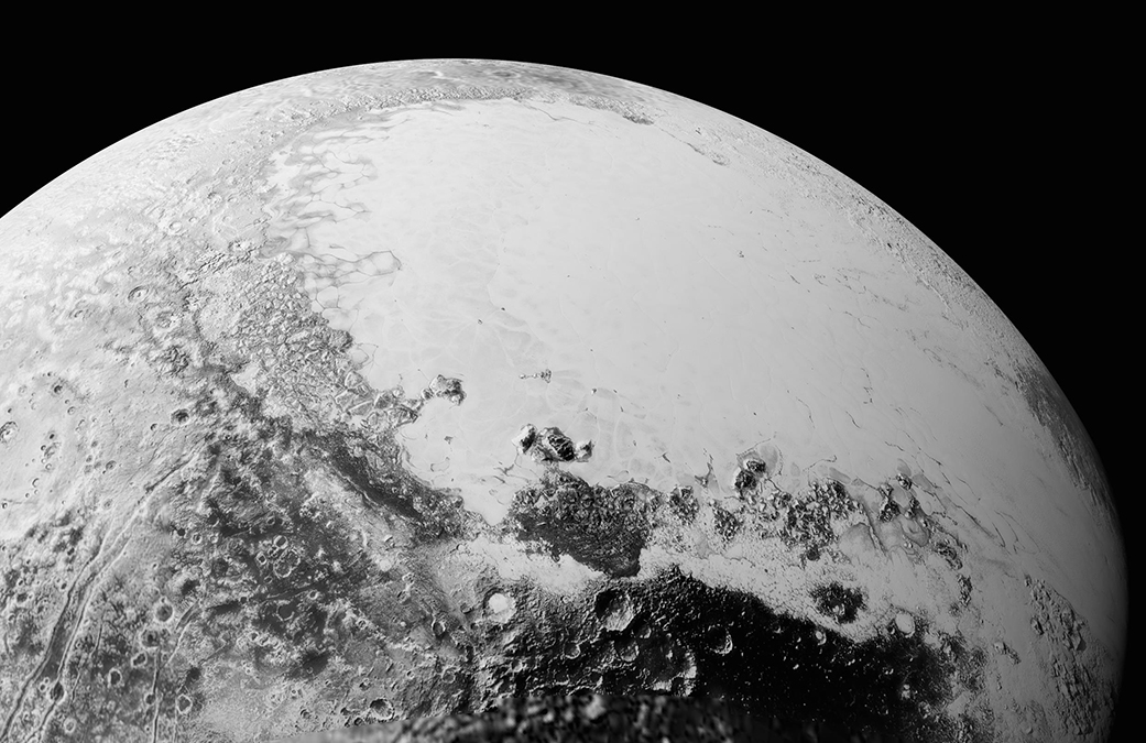 Pluto: Another Amazing NASA Image, Cthulhu Regio and Sputnik Planum, 2015