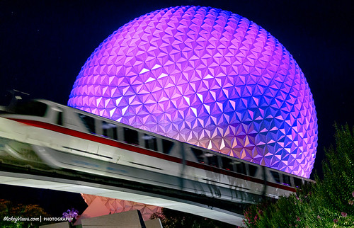 #EPCOT Ball Spaceship Earth Disney Monorail 2015