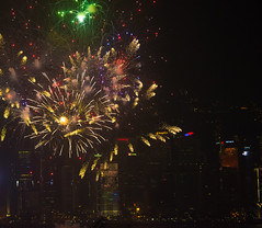 Hong Kong Fireworks Oct 1 2015