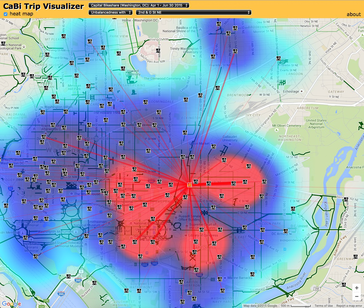 CaBi Trip Visualizer - CTHNext Bikeshare Heatmap 00001 151026