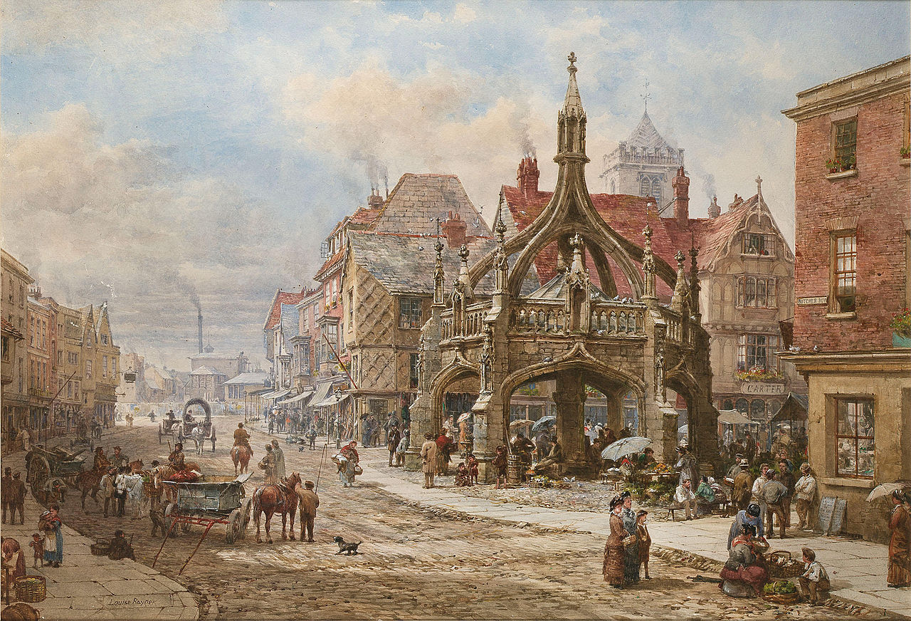 The Poultry Cross, Salisbury by Louise Rayner