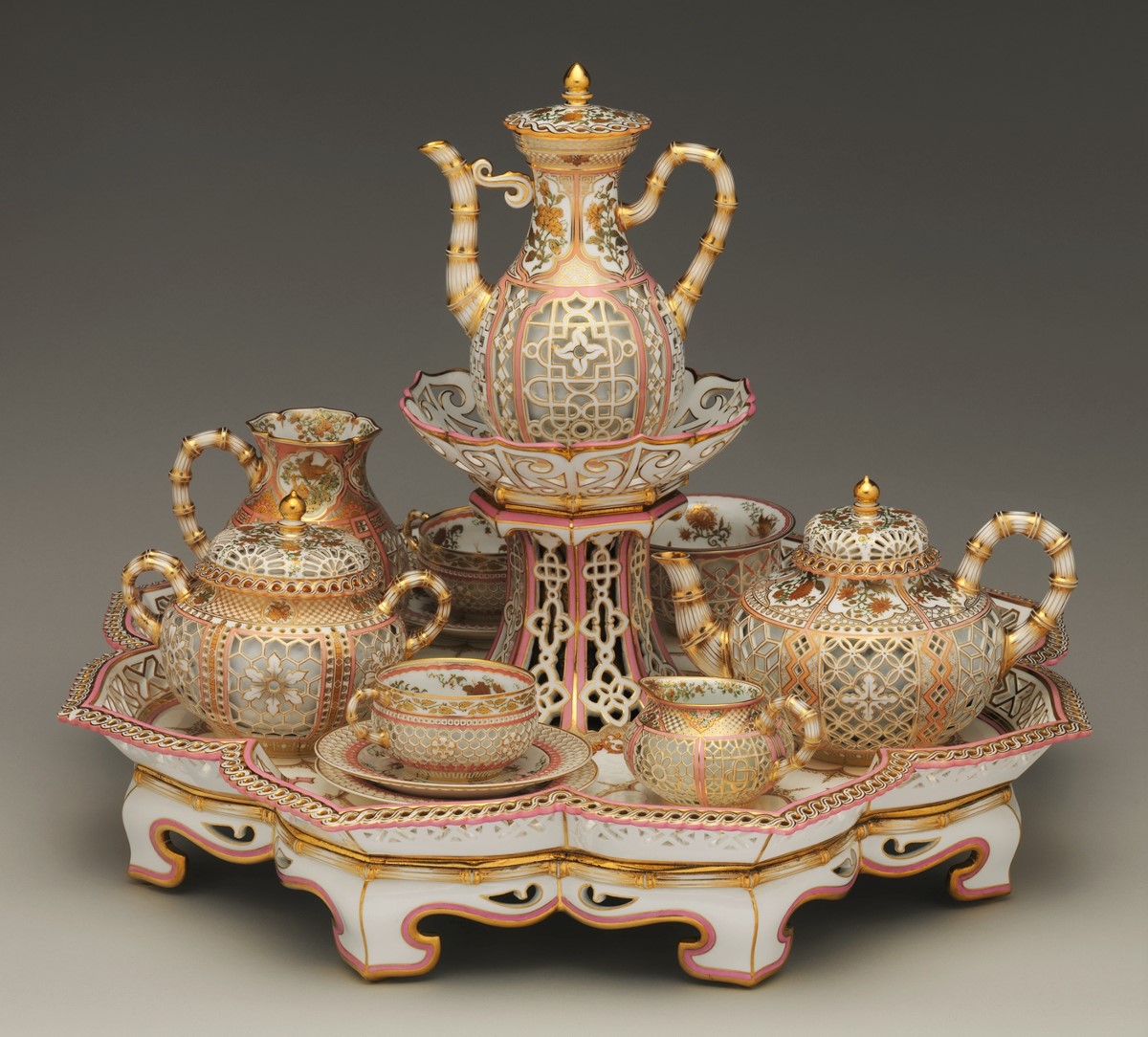 1855 Chinoiserie Coffee and Tea Service. Hard-paste porcelain. metmusem