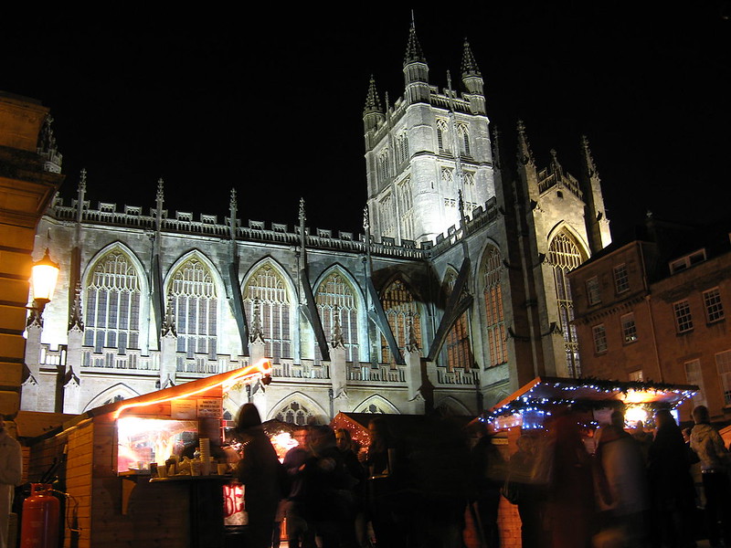 Christmas market in Bath, England. Credit Rwendland