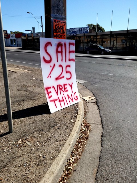 Sale. It's all backwards.