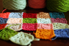 Crochet mood blanket