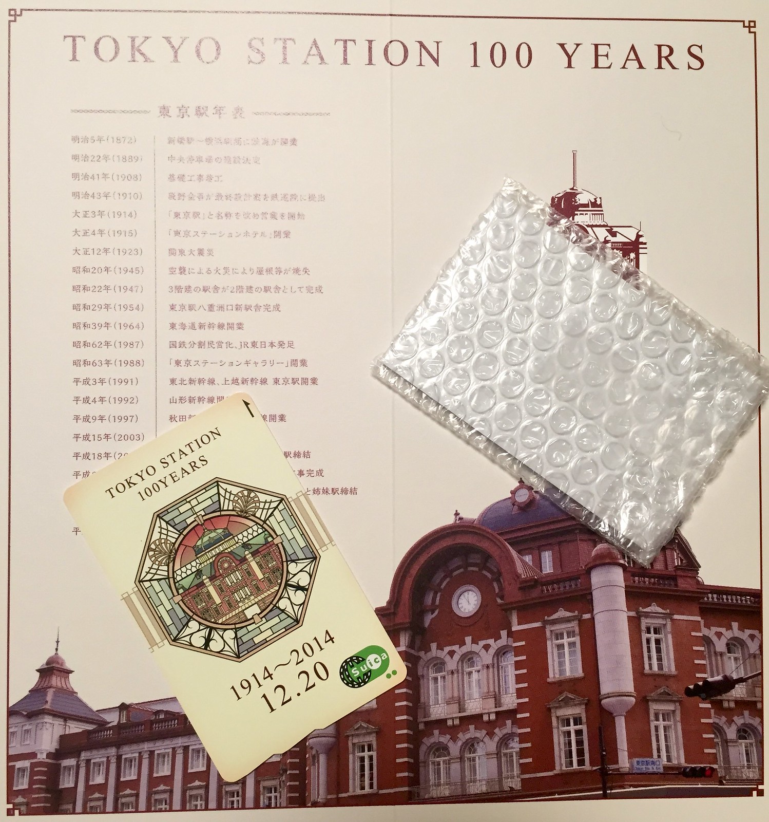 Tokyo Station 100 Year Anniversary Card