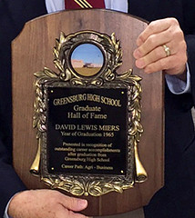 David Miers, GCHS Hall of Fame induction
