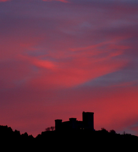 tramonto blu rosa rosso roccaalbornoz