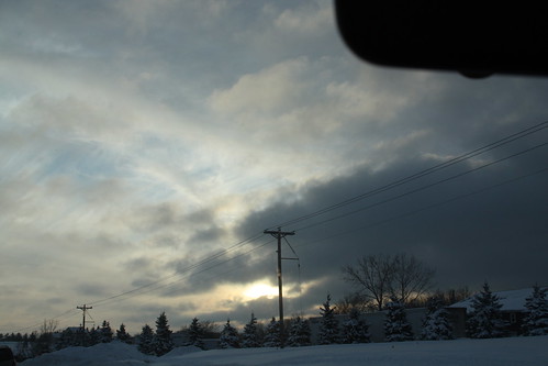 winter sunset cloud sun snow minnesota