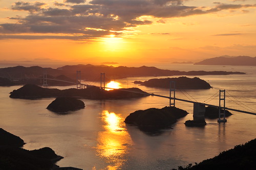 bridge sunset japan 2009 setoinlandsea